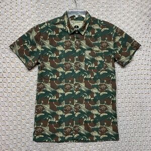 Warrior Shirt Men's Sz S Green Tropics Camouflage Camos Performance